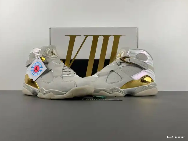 Reps LUCY Champagne Retro Jordan 8 832821-030 0408